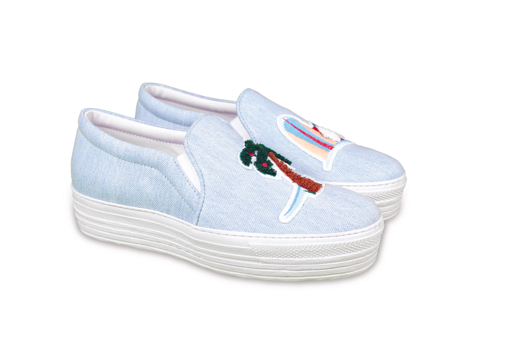 Surf Santa Denim Sneakers