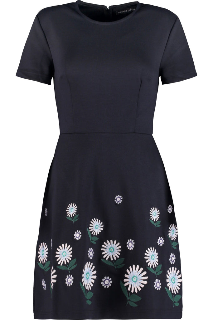 Ditsy Embroidered  Heidi Dress