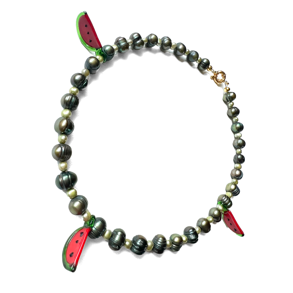 Watermelon Green Necklace