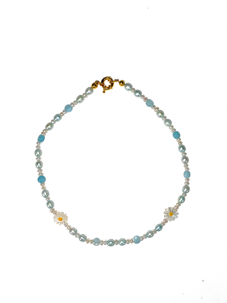 Daisy Blue Necklace
